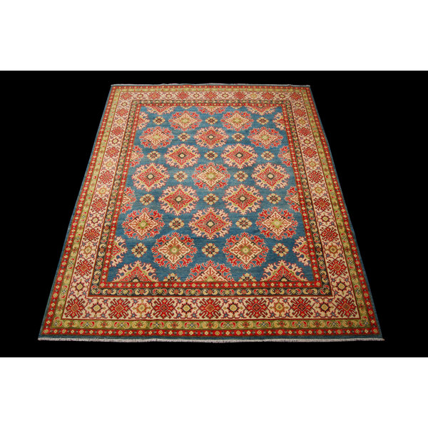 Latitude Vive Marielle Wool/Cotton Beige/Blue/Red Rug Wayfair.co.uk